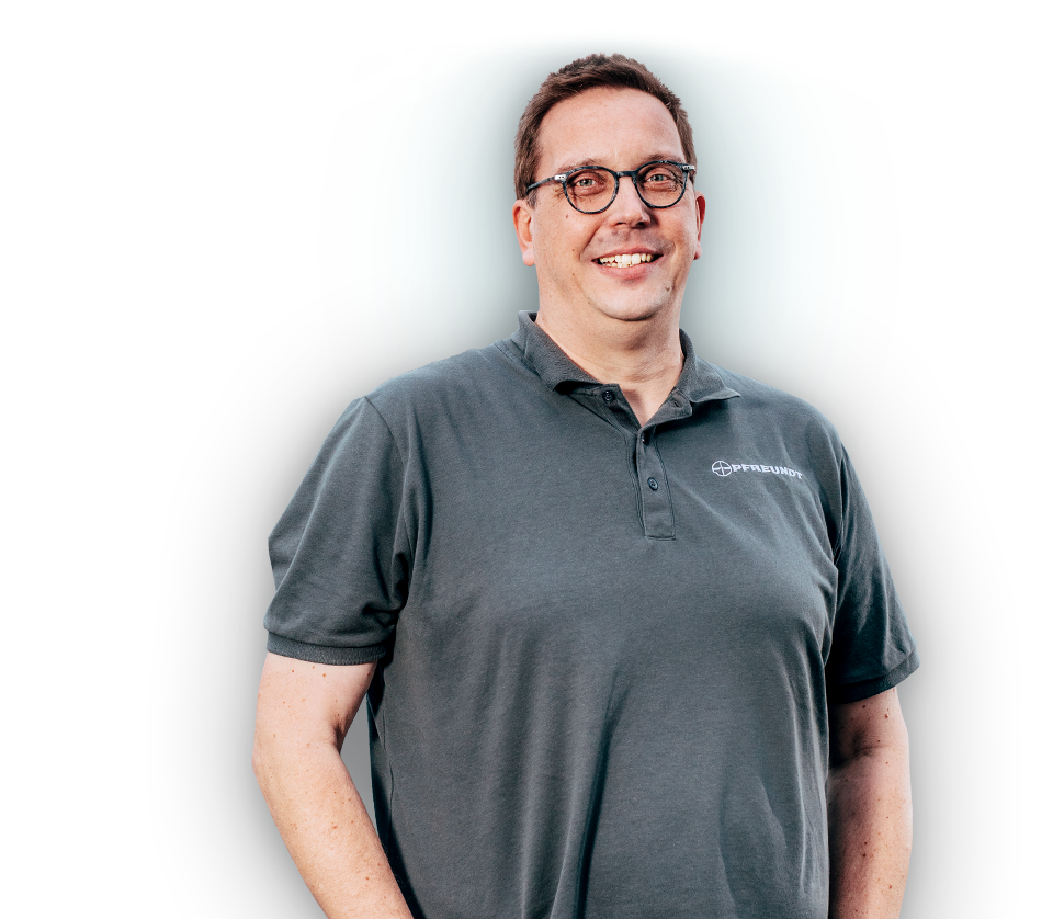 Mark Terbrack, Anwendungsberater und Spezialist für Systemlösungen bei PFREUNDT Mitarbeiterbild von Mark Terbrack
