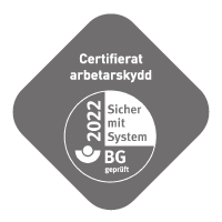 Sigill: Certifierad arbetshälsa och säkerhet testad med BG-systemet
